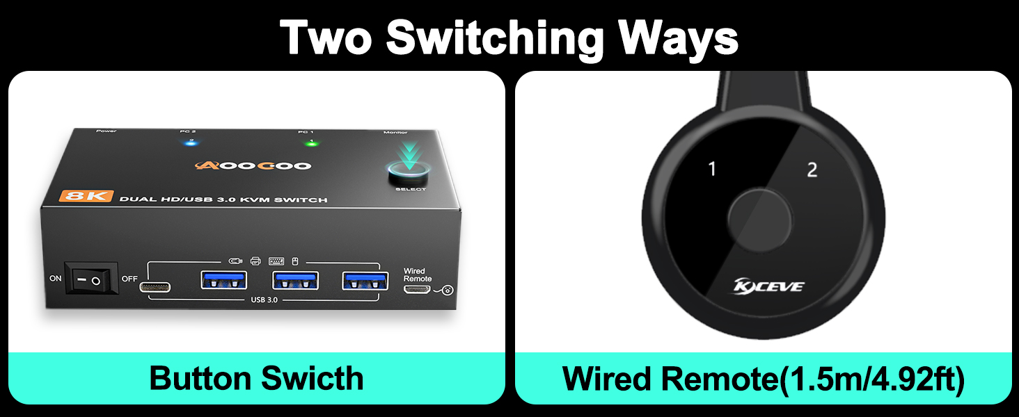 2 Display Model for the Dual Monitor KVM