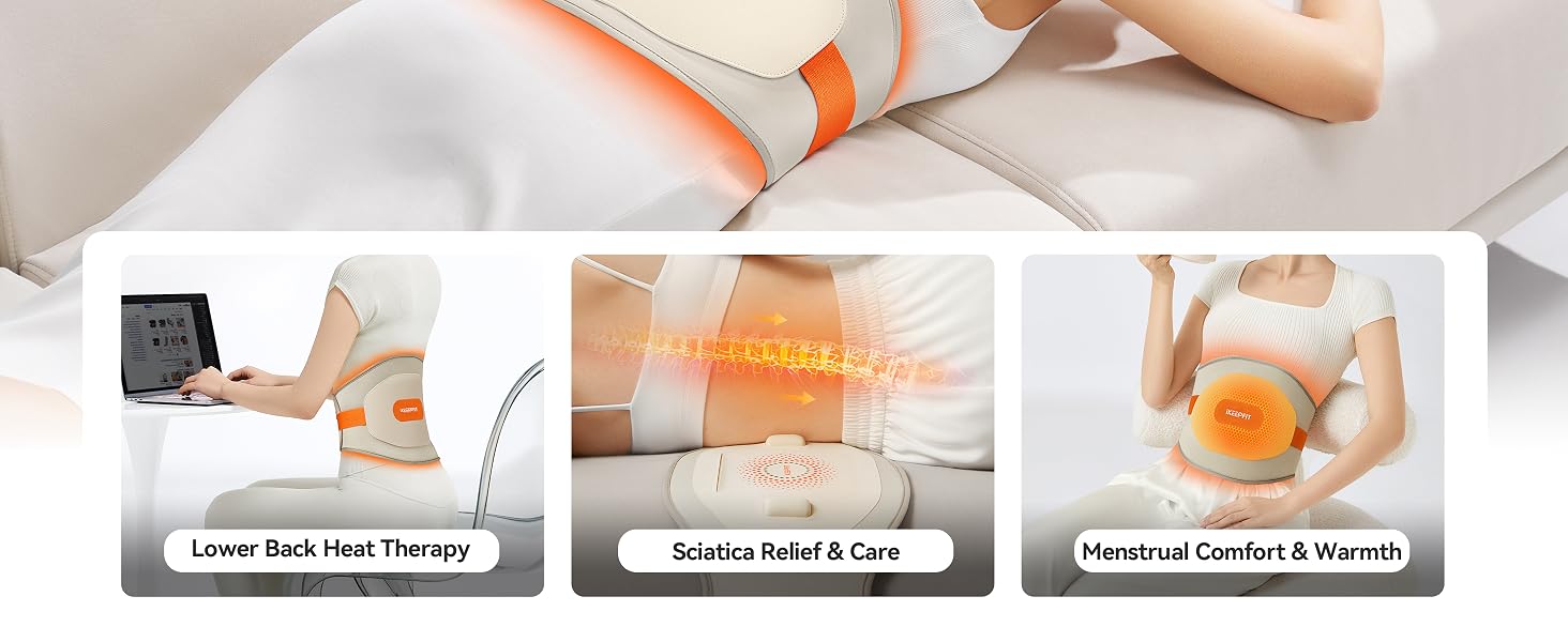 IKEEPFIT KPF-W14 Portable Heating Pad for Back