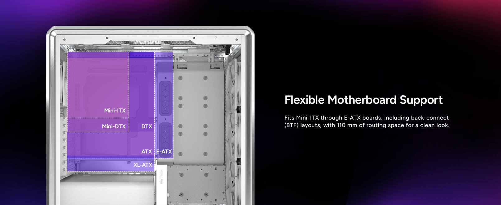 Cooler Master MasterFrame 600 Silver ATX Mid-Tower PC Case