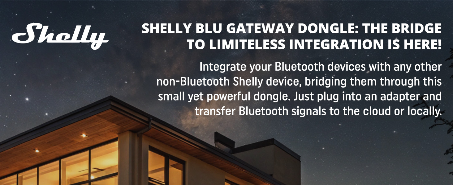 Shelly BLU Gateway - Bluetooth Integration