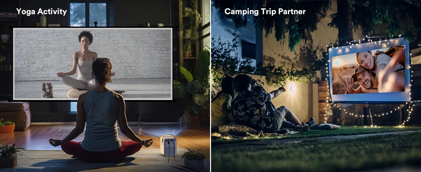 WOLFANG WP01 Mini 4K Support Portable Projector