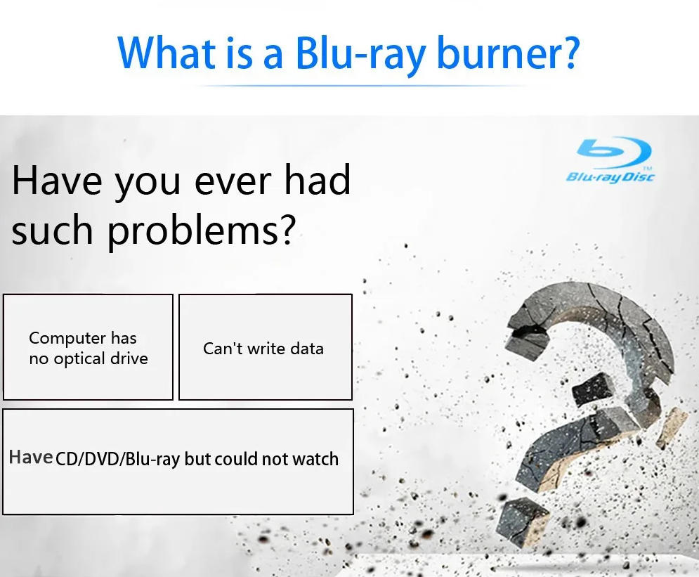 This external cd/dvd/Blu ray drive for laptop is multi-functional.