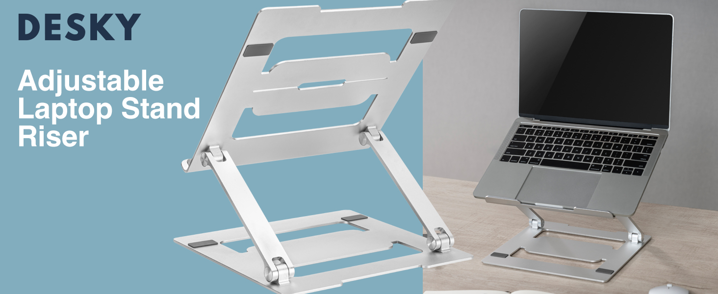 Desky Adjustable Laptop Stand Riser