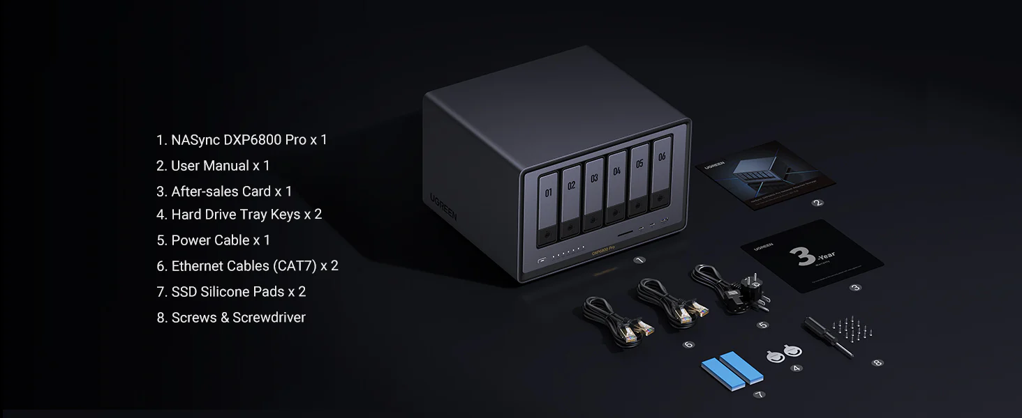 UGREEN NASync DXP6800 Pro 6-Bay Thunderbolt NAS