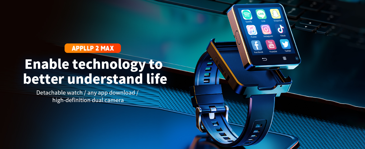 4G Cellular Smart Watch with HD Camera Video Call