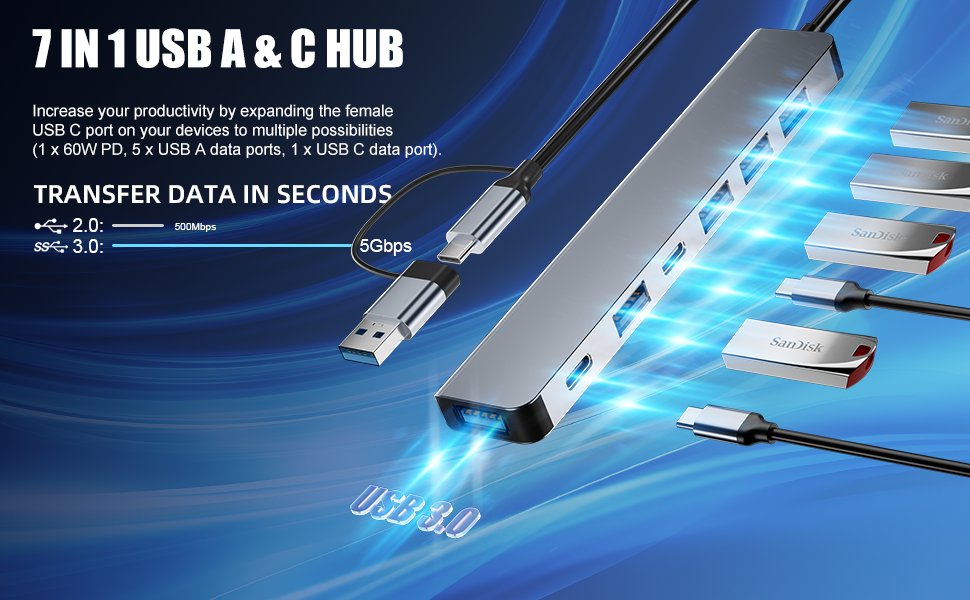 USB Hub 7 Ports