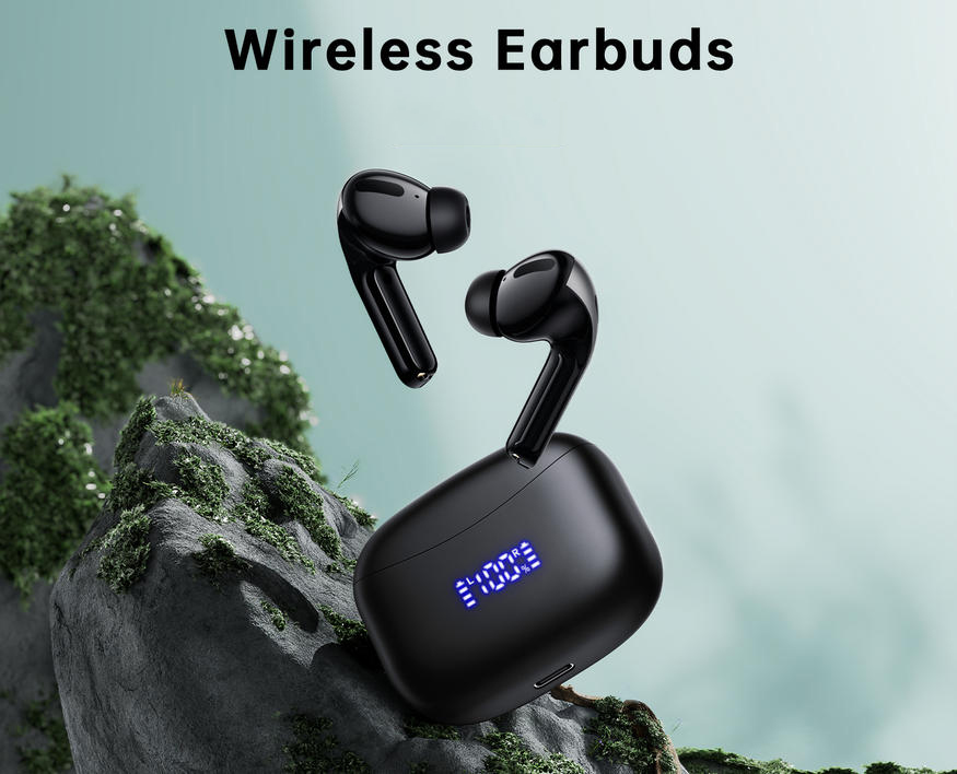 True Wireless Earbuds Bluetooth 5.4 Headphones for Sport and Music