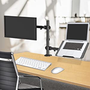 Fezibo Monitor Stand with Pen Tray​, Standing Desk Accessories, Laptop Stand,  Computer Monitor Riser