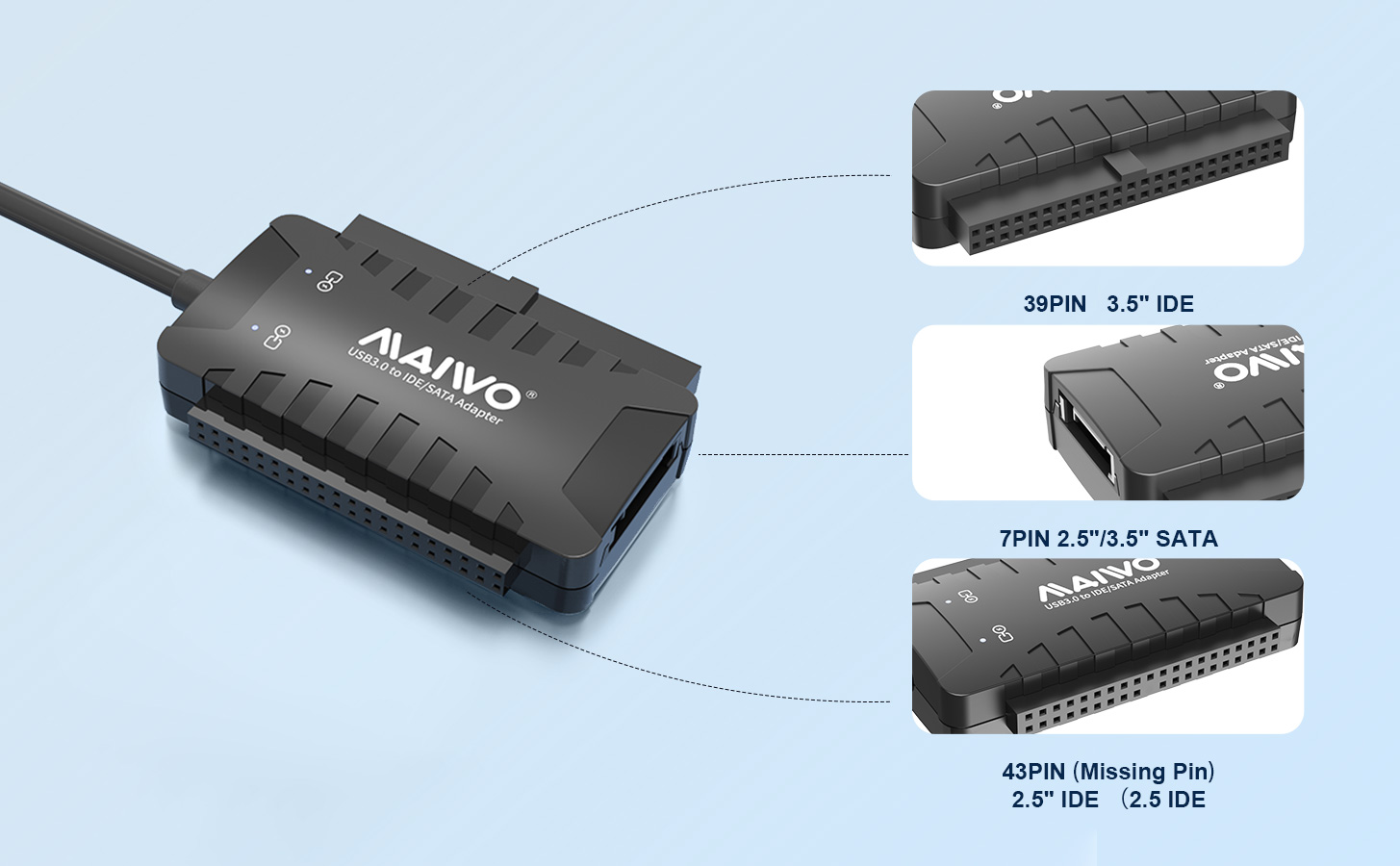 SATA/IDE to USB 3.0 Adapter