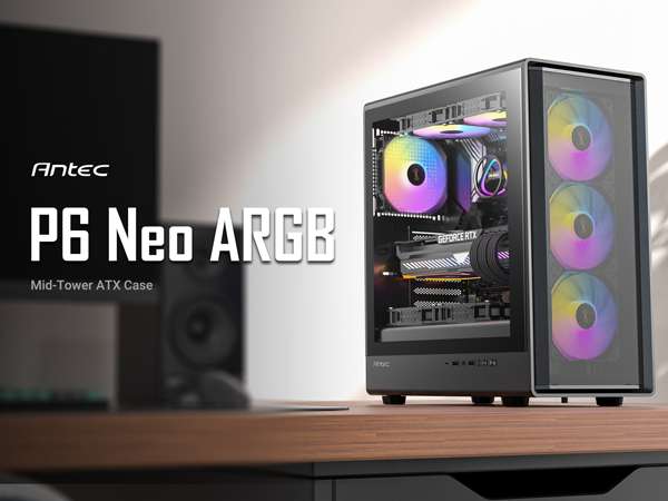 Antec P6 Neo ARGB Mid-Tower ATX PC Case