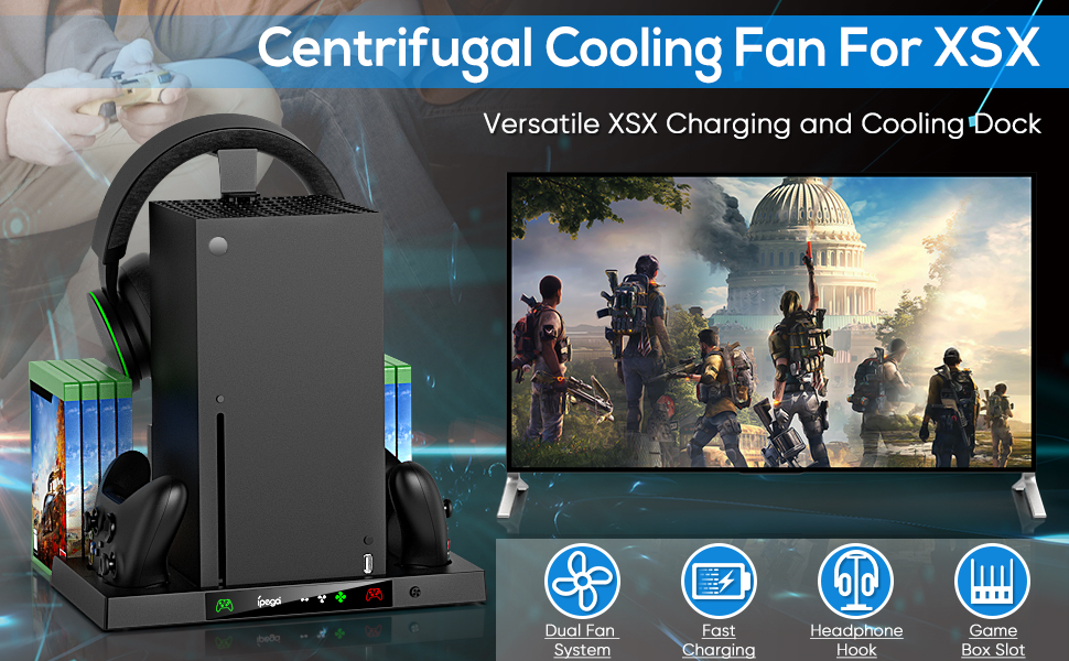 Upgraded Vertical Cooling Stand for Xbox Series X