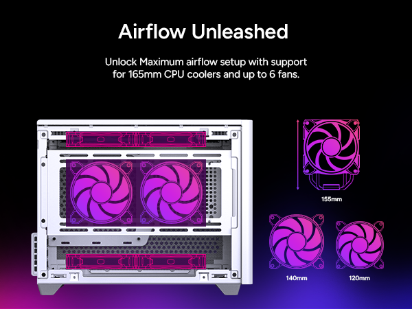 Cooler Master NR200 White SFF Small Form Factor Mini-ITX Case 