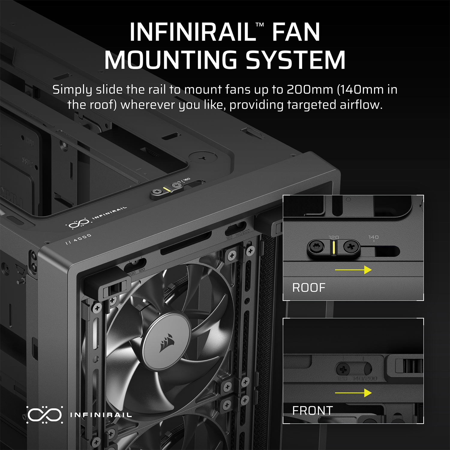 CORSAIR 4000X RS Mid-Tower PC Case - Black