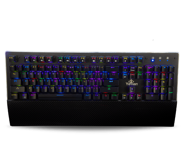 The Yeyian 104 mechanical gaming keyboard Flare Series 2000 - red switch - is designed with Anti-Gho