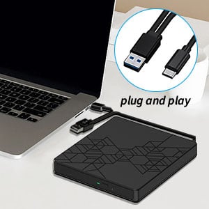 2-in-1 USB 3.0 port Equipped with USB-C and USB-A ports, make it easy to connect to more laptops and