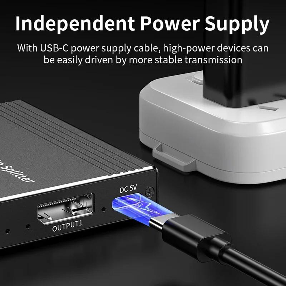 DisplayPort to Dual DisplayPort Adapter