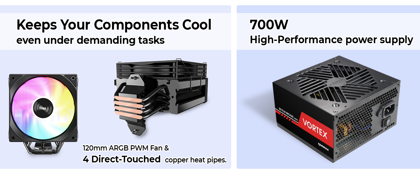 v217 mesh intake airflow argb fans