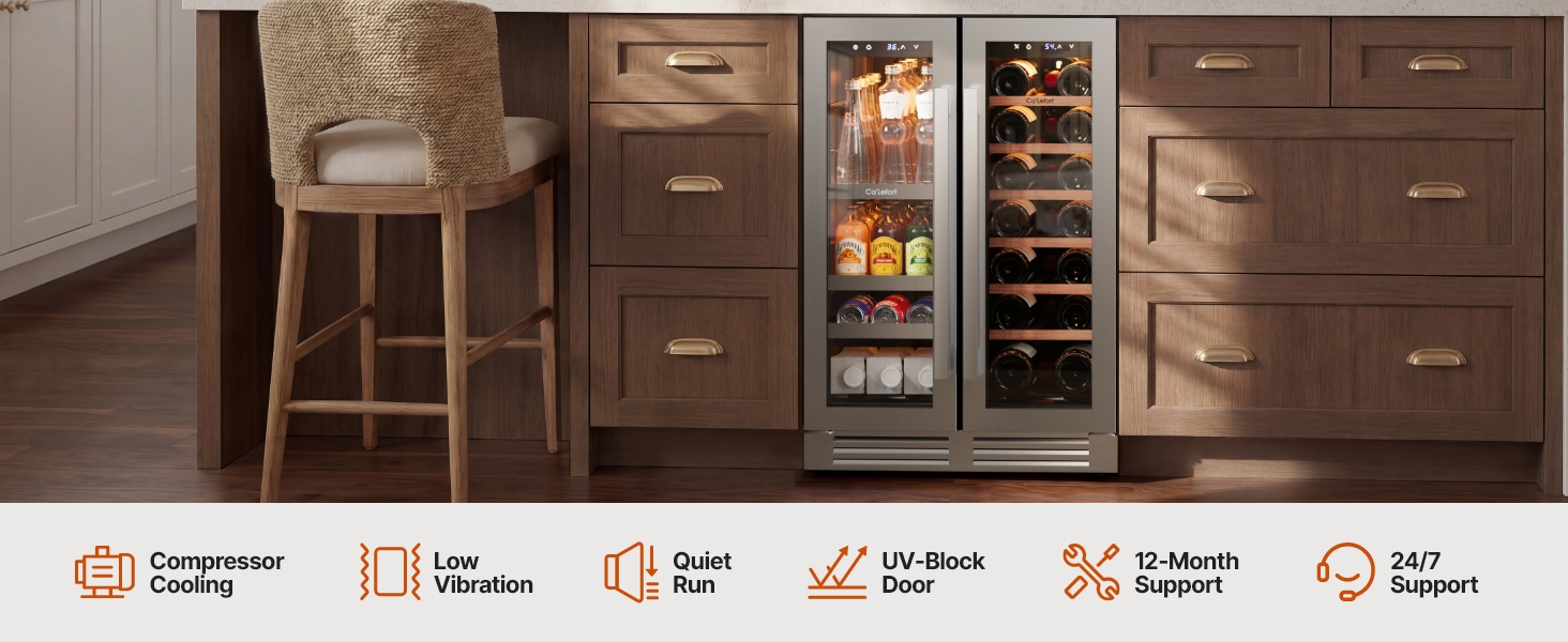 Ca'Lefort 24 Inch Wine and Beverage Refrigerator