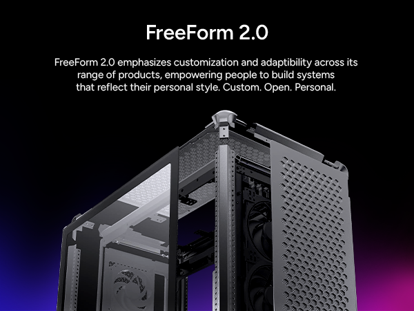 Cooler Master MasterFrame 600 Black ATX Mid-Tower PC Case