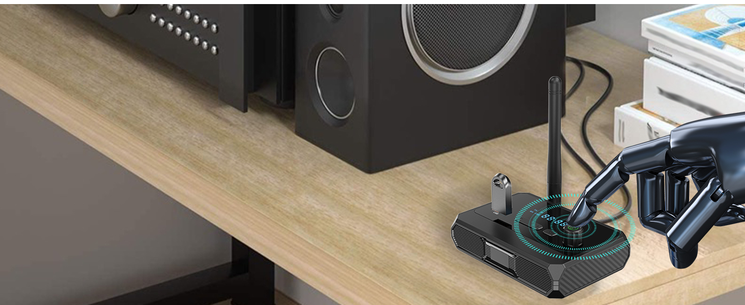 Long press the power button to turn the Bluetooth receiver off, the volume settings will be saved.