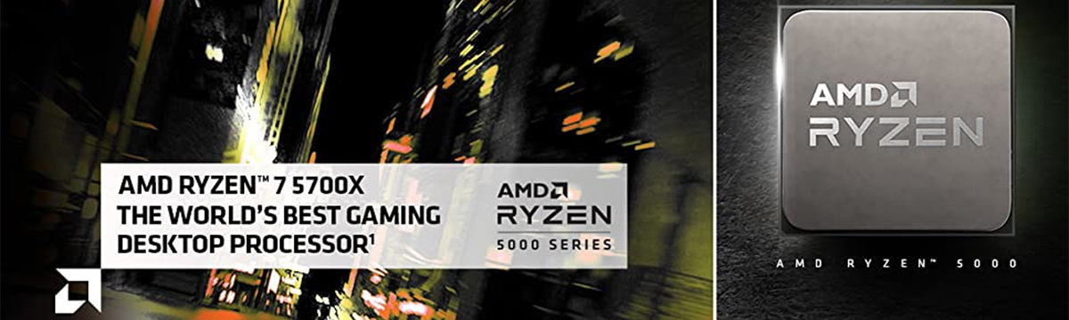 3rd Gen AMD Ryzen 7 5700X 3.40GHz Processor (upto 4.6 GHz, 32MB Cache, 8-Cores, 16-Threads, )