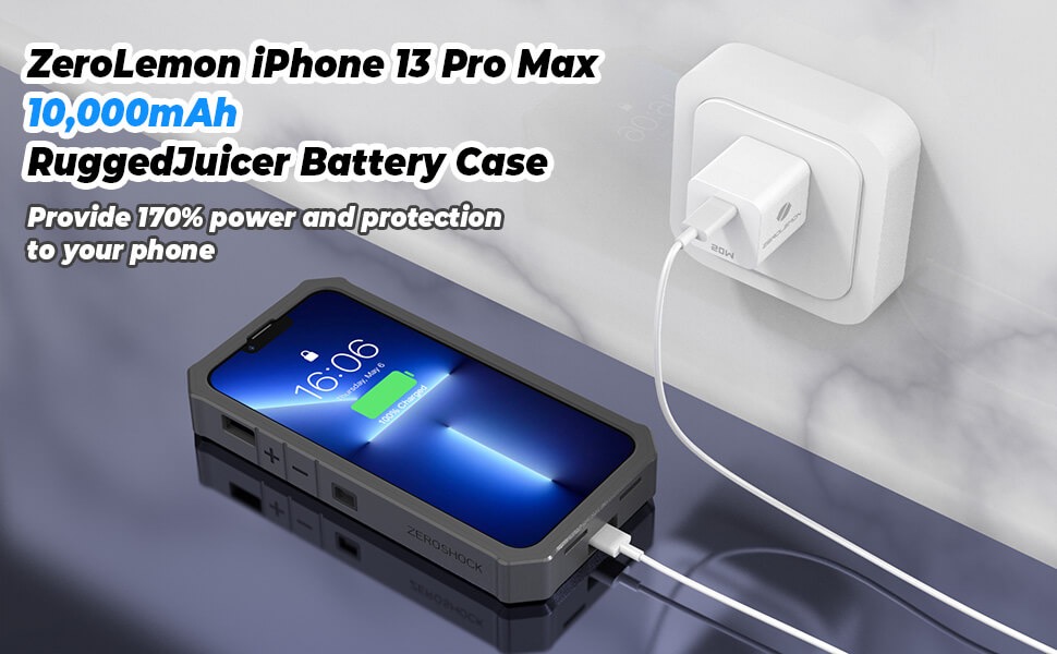 iPhone 13 Pro Max / 14 Plus Battery Case 10000mAh