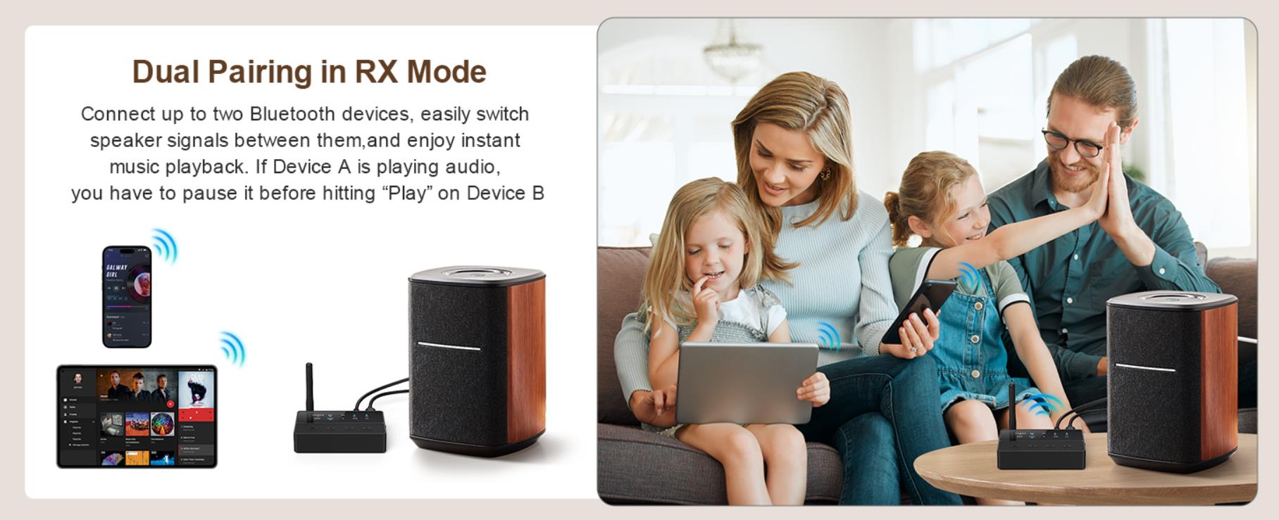 It needs to be pluged in. It doesn't include the adapter.