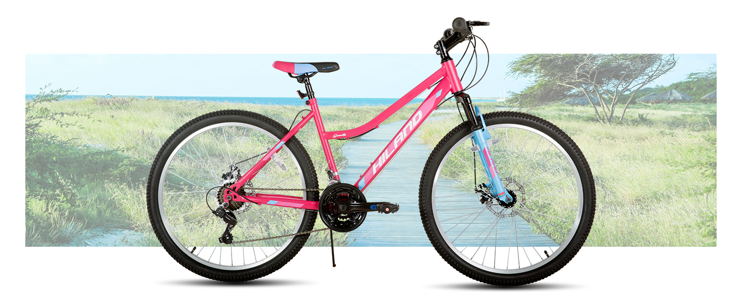 mountain bike MTB bicycle women men adult 18 speed suspension fork