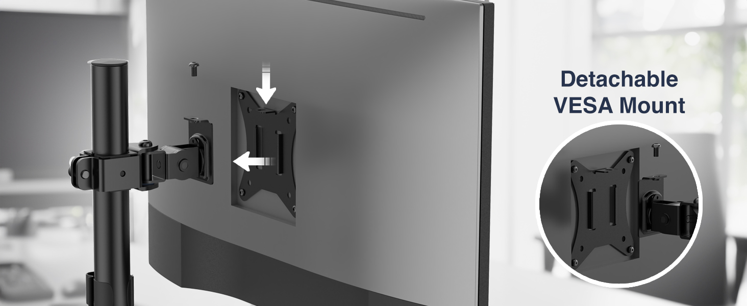 Desky Eco Vertical Monitor Mount