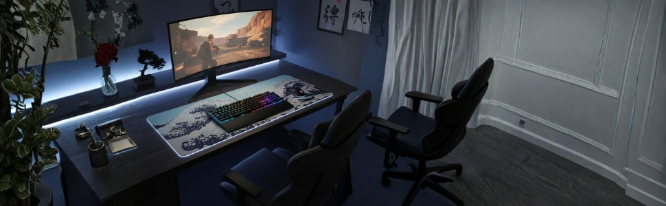 Gaming mousepad xxl mousepad xl glass mousepad artisan mousepad pink mousepad Japanese large