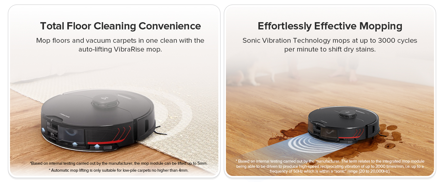 Roborock® S7MaxV Robot Vacuum Cleaner and Sonic Mop with Reactive AI 2.0,  Plus App and Voice Control 