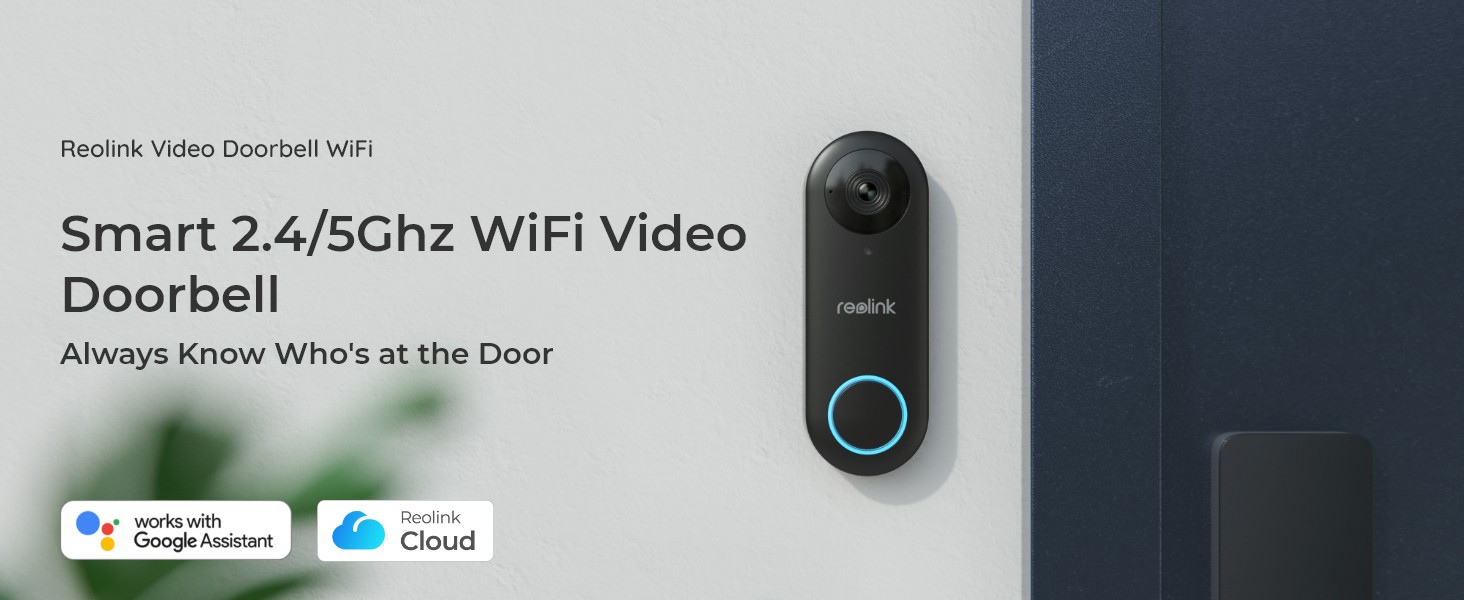  REOLINK Doorbell WiFi Camera - Wired 5MP Outdoor Video Doorbell,  5G WiFi Security Camera System, Smart Detection Local Storage No  Subscription, Front Door Camera Home Security, Customized Chime Ring : Tools