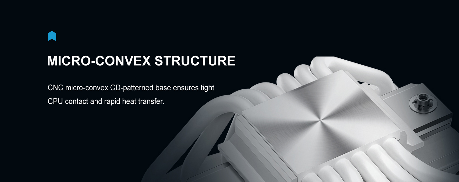 SAMA A60W Dual-Tower CPU Air Cooler White