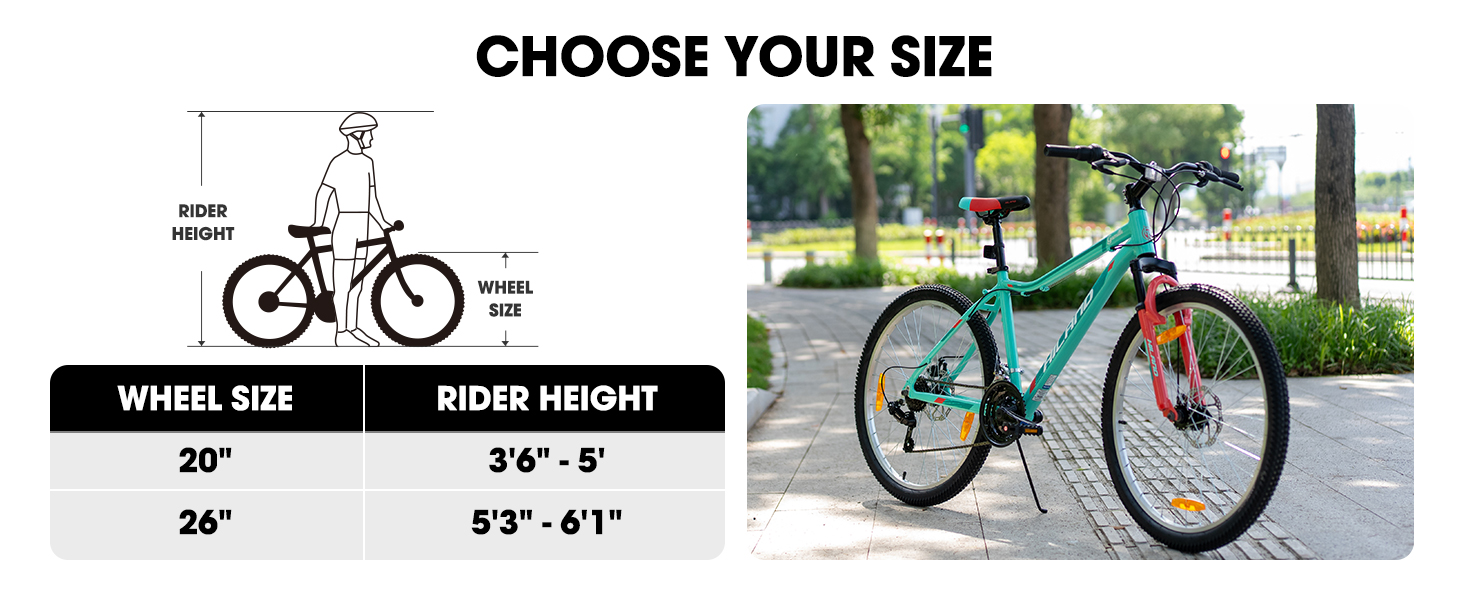 mountain bike mountain bicycle MTB adult Women girl 26inch