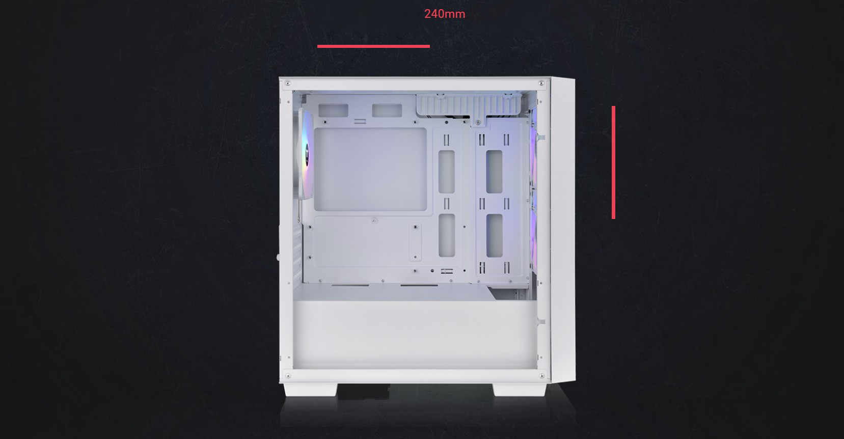 Thermaltake Versa H16 TG ARGB Snow Micro Tower Chassis
