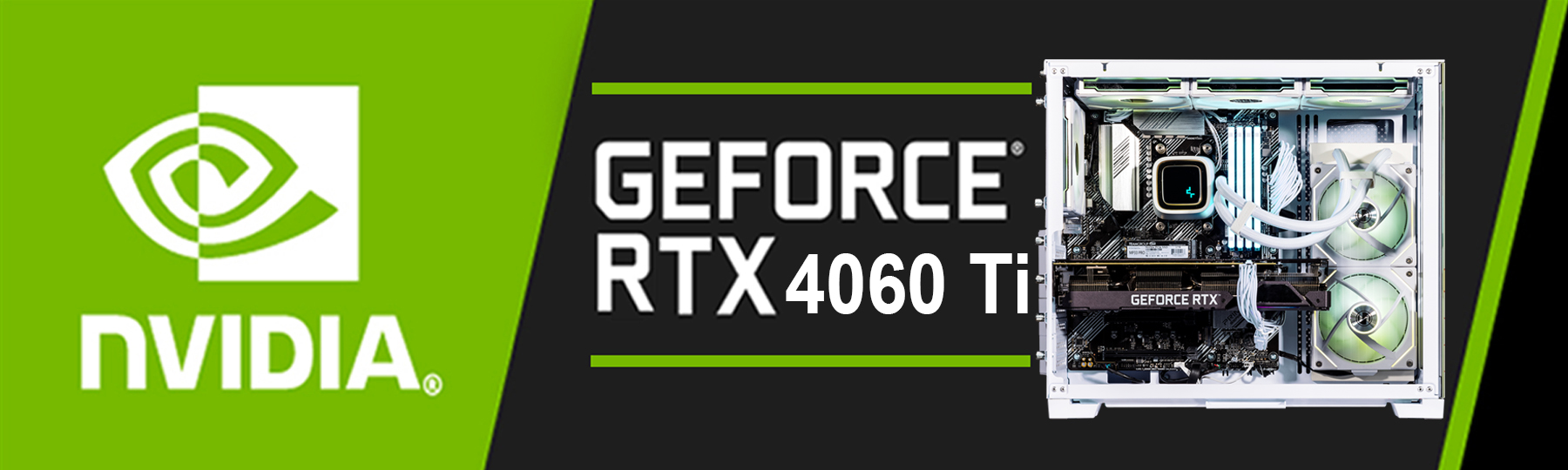 GeForce RTX 4060 Ti Dedicated Graphics, VR Ready 8GB GDDR6X, PCIe 4.0, 2.31GHz Clock, DirectX 12 Ult