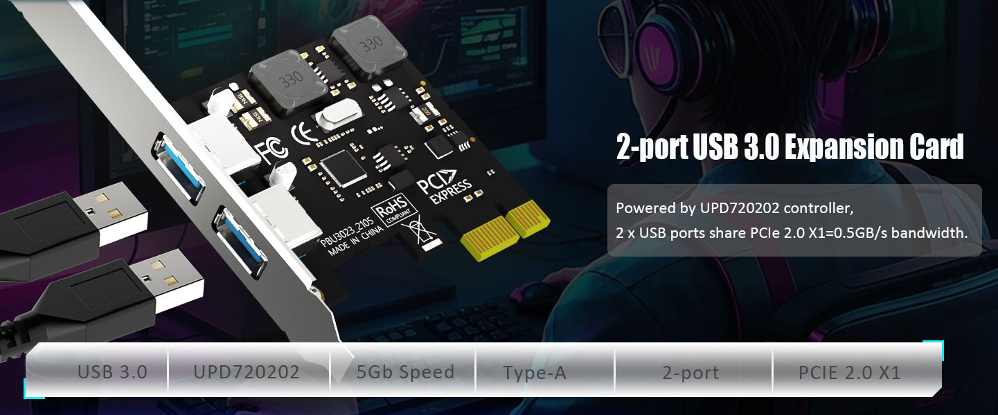PCIe USB Expansion Card