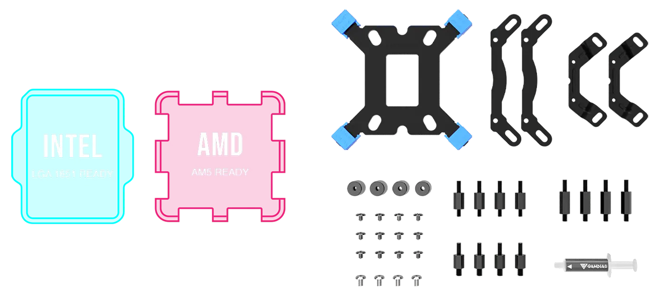 GAMDIAS Aura GLV2 360mm AIO Liquid CPU Cooler