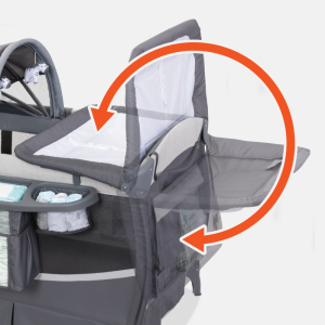 Baby Trend Deluxe II Nursery Center Playard Play Crib with Bassinet,  Bluebell - Newegg.com