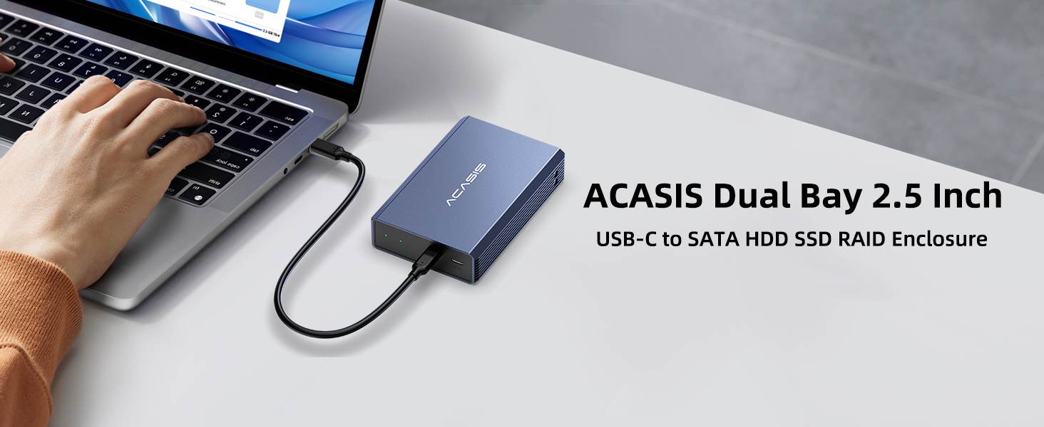Dual Bay SATA RAID Enclosure