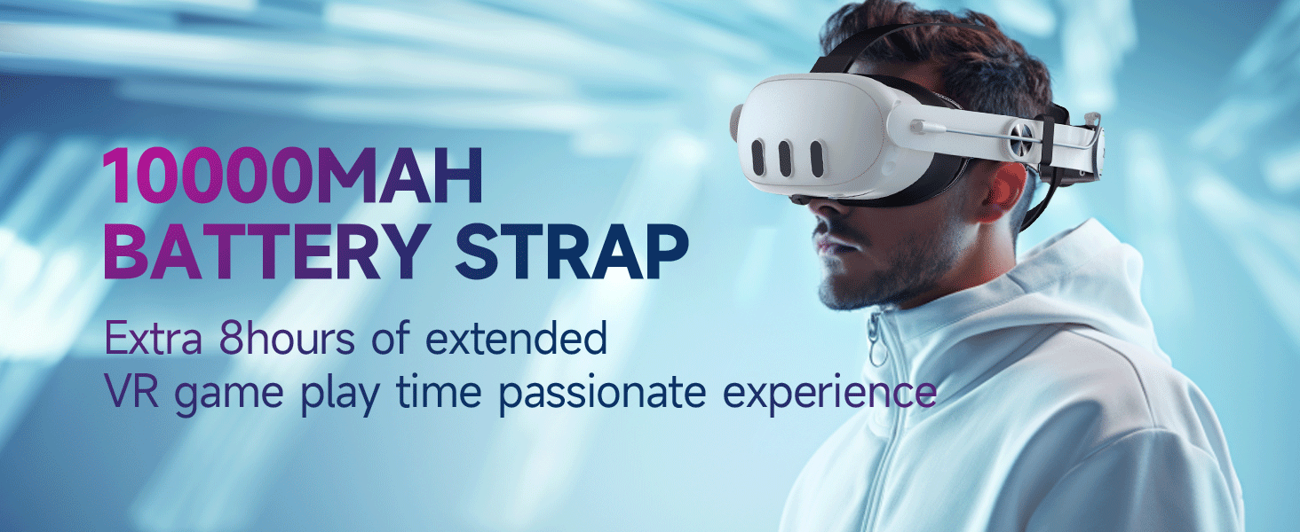 RGB Head Strap with Battery for Meta/Oculus Quest 3/Quest 3S