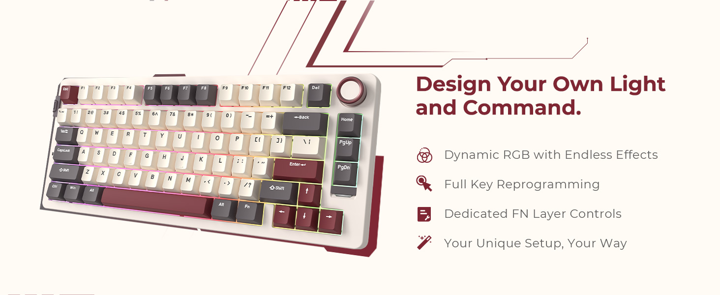 Rosewill Neon 75% Wireless Mechanical Keyboard