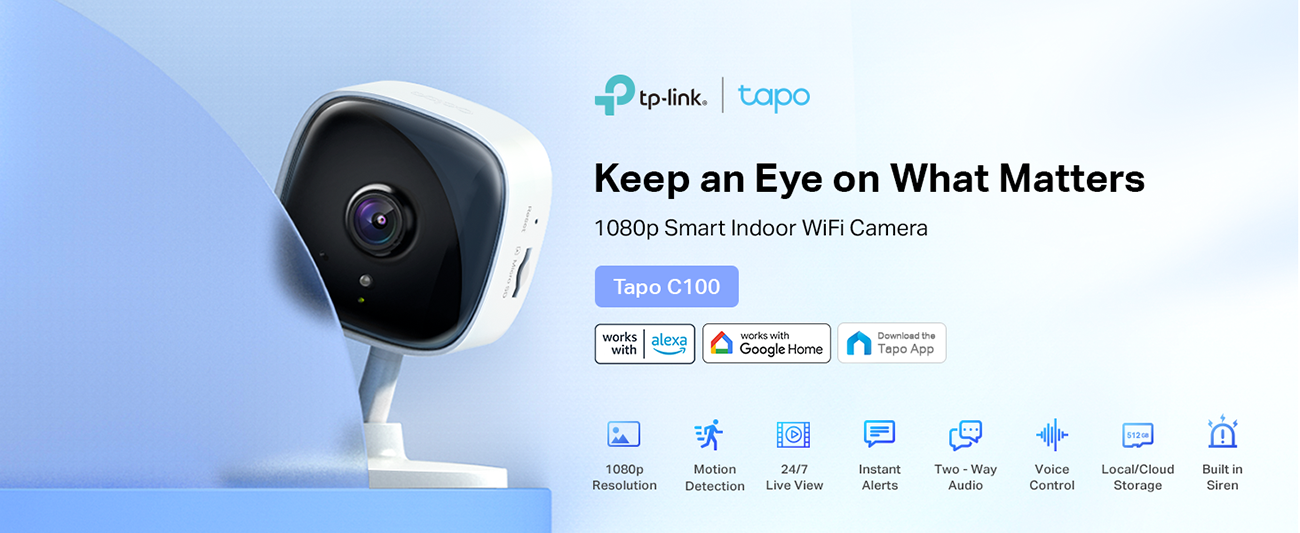 TP-Link Tapo C100 Smart Home Security WiFi Camera