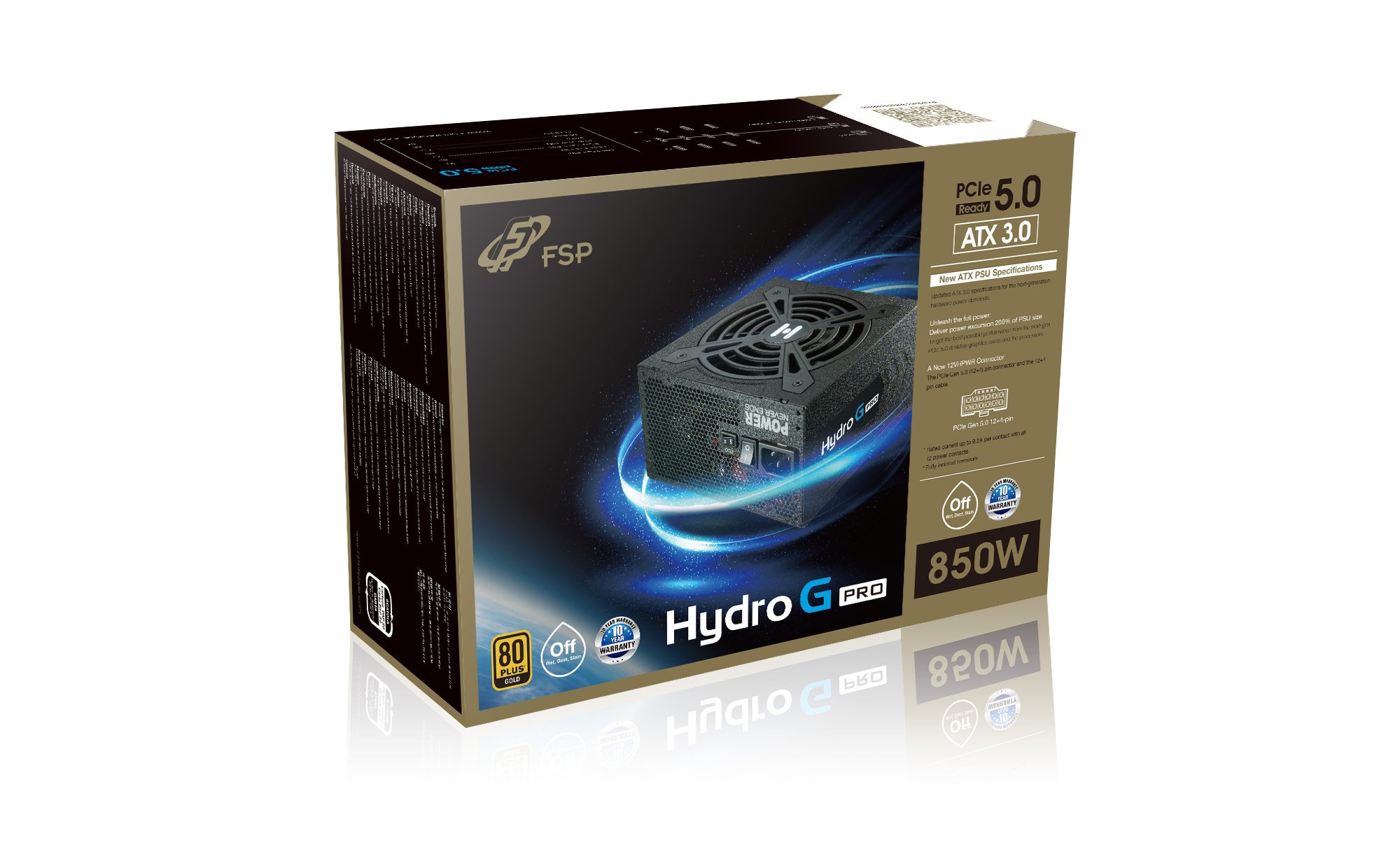 FSP Hydro G Pro 1000 watts : ATX 3.0 et PCIe 5.0 : L'alimentation