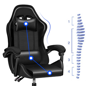 Gaming Chair Office Chair PC Chair with Massage Lumbar Support