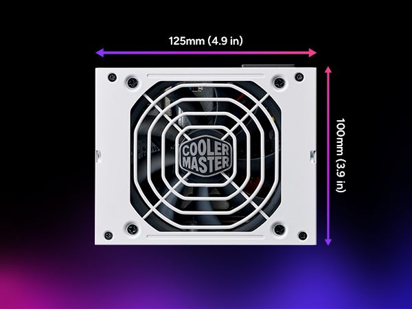 Cooler Master V850 SFX Gold 850W Fully Modular Power Supply White