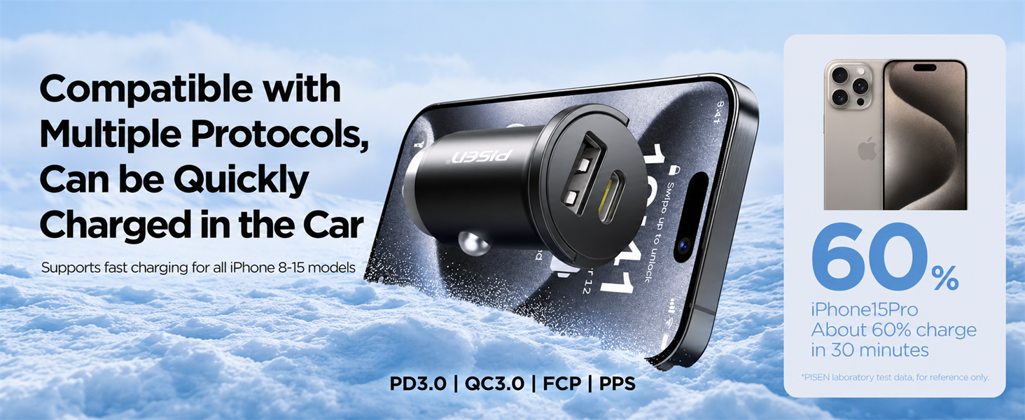 Compatible with Multiple Protocols. Can be Quickly Charged in the Car
