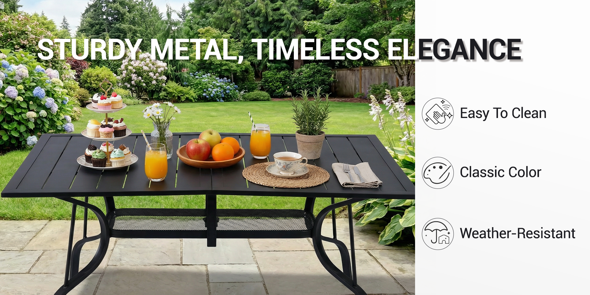 PATIO OUTDOOR DINING TABLE