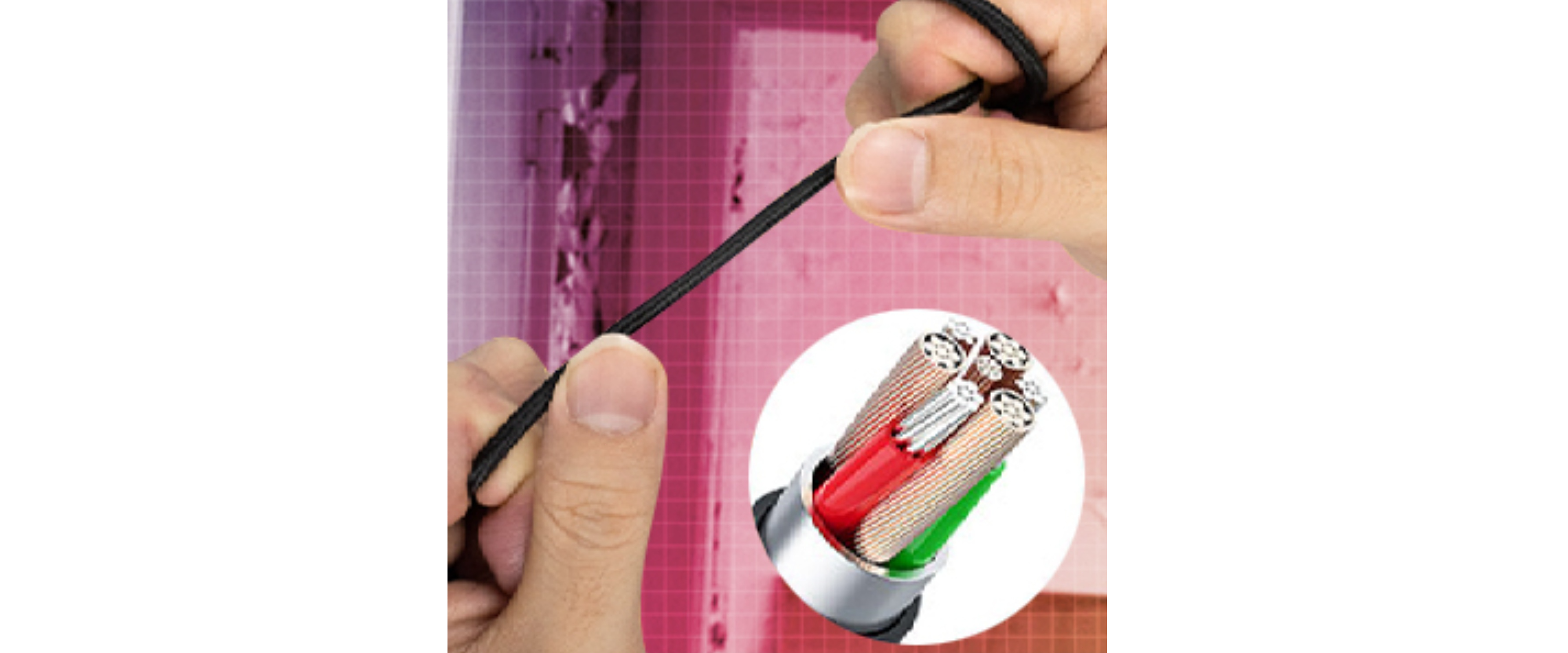 INMISS MH601X, Reinforced Braided Cable