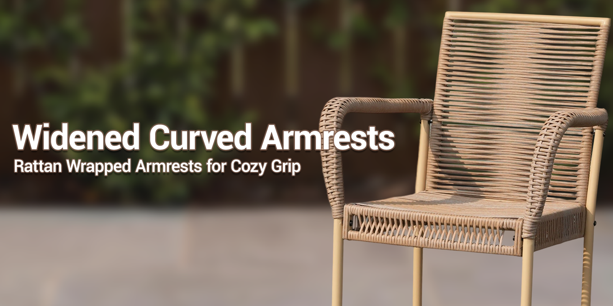 Widened Curved Armrests